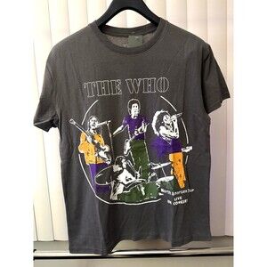NWT Men’s  “The Who” North American Tour Live In Concert Gray Shirt Size Medium